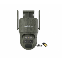 Uutuus ! Reolink TrackMix Series G770 Camo+SIM akkukäyttöinen 8MP PTZ Auto Tracking AI kamera ulkokäyttöön (TrackMix LTE maastokuvioitu)